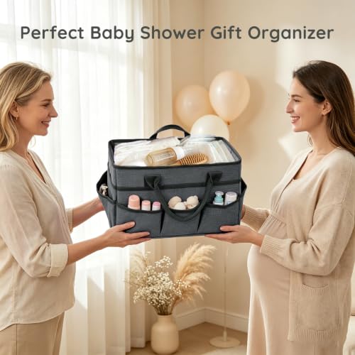 AKAYOK Art Supply Organizer with 11 Pockets, Caddy Organizer with Handle