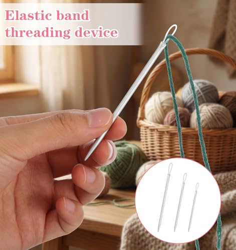 9 Pcs Wool Needles, Nylon Darning Needle Large Eye