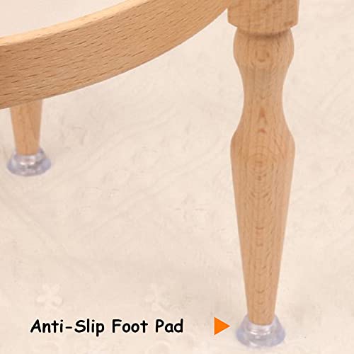 4 Pack Portable Wooden Embroidery Hoop Stand with Velvet Bag, Adjustable Desktop Stitching Hoop Holder for Cross Stitch, Needlework, Embroidery Sewing Projects