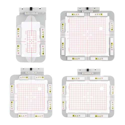 Brewland 4in1 Magnetic Embroidery Hoop Set for Janome MC550E MC500E MC400E - size: 4in1 Set (JA412MK+JA413MK+JA414MK+JA415MK)