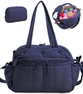 MYBAGZING Large Crochet Bag Organizer w/Crochet Hook Case & Yarn Grommets - color: Navy