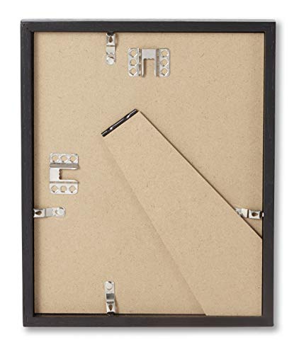 Opposite Wall - 8x8 in - Black Solid Oak Wood Picture Frame - Lightweight, Versatile & Shatterproof - Wall Hanging Poster or Photo Frame - Wall Decor for Office, Gallery & Home - color: Black, size: 8x8 in