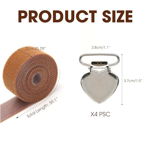 Set 4pcs Canvas Stretch Clip for Cross Stitch, Scroll Rod Side Tensioner Universal Hand Embroidery Needlework Frame Sewing Gadget Accessories Tensioner Clip Stretch DIY Quilting