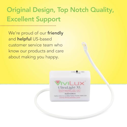 ViviLux Ultralight XL Craft & Sewing Light, Magnetic Mount, 1500 Lumen LED - size: XL (Magnet)