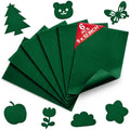 Hunter Green Soft Felt Sheets for Crafts, 9" x 12", 1.6mm Thick, 6 Pcs - color: Hunter Green