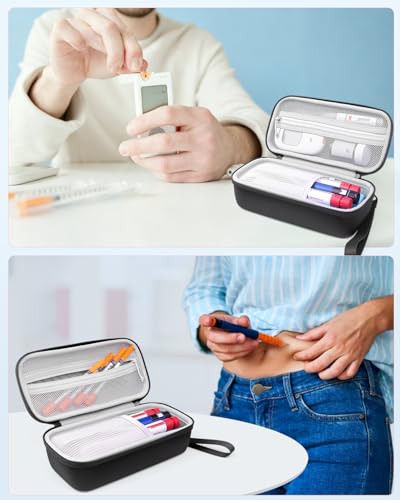 Medication Cooler Travel Case with Ice Pack for Portable Zepbound Mounjaro