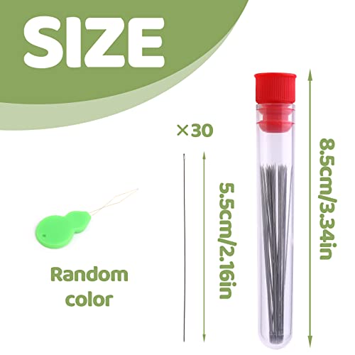 Beading Needles for Seed Beads Big Eye Beading Needles for Jewelry Making - size: 30 Pcs