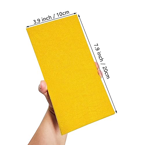 Jtnohx Self Adhesive Felt Sheets Adhesive Backed Felt Fabric Yellow 33Pcs - color: Yellow