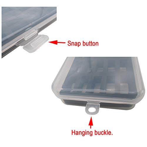 CKPSMS Brand -# BB-25B Box 2Pack Bobbin Case for Jumbo (M Size) Bobbin (Box Only) Hold 50PCS Bobbins (Type:50 Holes (for Jumbo Bobbin))