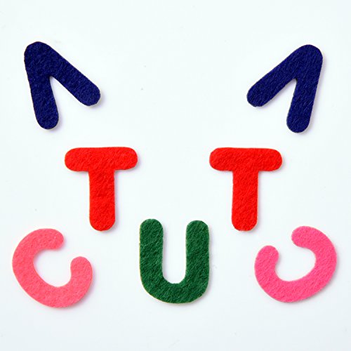 Outus 500 Pcs Felt Letter Stickers Self Adhesive Alphabet, 1 Inch