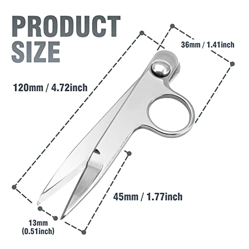 Stainless Steel Thread Snip, 4.72 Inch, 1Pcs