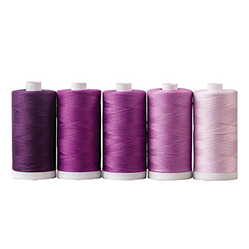 Connecting Threads Pink Assorted 100% Cotton Thread Set - 5 Spools - color: Berry Preserves