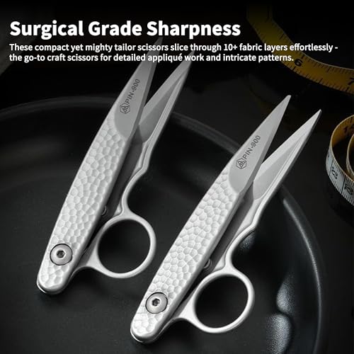 Upgrade Sewing Scissors Microcrystalline Steel Shears (Black) - color: Black