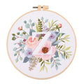 Abillyn Embroidery Starter Kit English Letter Z and Flowers Stamped with Printed Pattern Cross Stitch Embroidery Kits (Letter Z) - color: Letter Z