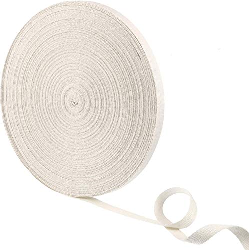 Willbond 100% Cotton Twill Tape 1/2 Inch X 25 Yards Herringbone,None - color: Beige, size: 1/2 Inch, 27 Yards