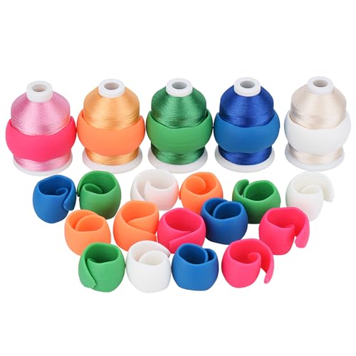 Simthread 20pcs Upgraded Thread Holder/Spool Huggers - color: 20pcs Spool Huggers