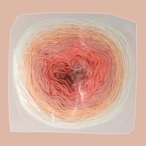 Scheepjes Cotton Whirl Gradient Yarn, 736 Cinderlight, 1000m 224g - color: 736 Cinderlight