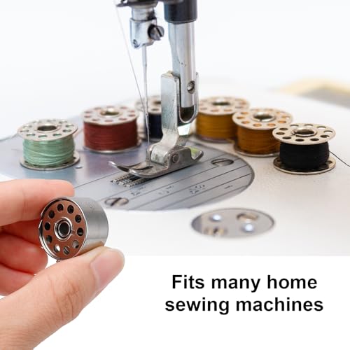 Metal Class 15 Sewing Machine Bobbins, 28 PCS, Universal Replacement Parts