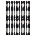 24 Skeins Embroidery Cotton Floss is 100% Egyptian Long Fiber Cotton of 8.75yds Each Cotton Cross Stitch Thread for Hand Embroidery DIY Creation and Friendship Bracelet String. (24, Black) - color: Black