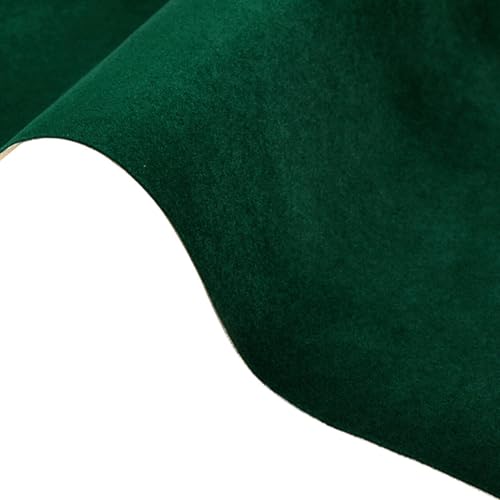 Self Adhesive Plush Velvet Fabric Sheets Velvet Flock Paper Roll Soft Flocking Fabric for Jewelry Box Felt Liner Furniture DIY Arts and Crafts 14 x 98 Inches Green - color: Green, size: 98"L x 14"W
