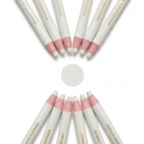 12-Pack 6color Grease Pencils Grease Pen China Markers for Glass Metal Wood - color: White 12