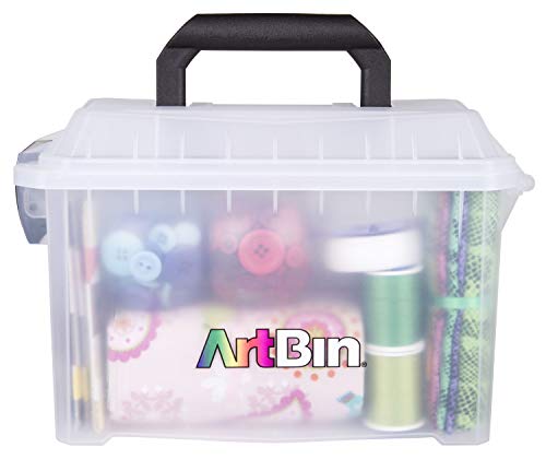 ArtBin Mini Sidekick Carrying Case with Handle, Clear - size: Mini