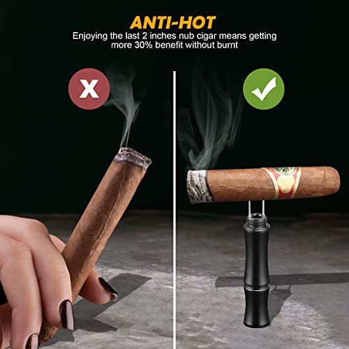TISFA Cigar Draw Enhancer Tool, 3-in-1 Cigar Punch Set