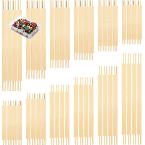 48 Pcs Stretcher Bars for Needlework, Wooden Needlepoint Stretcher Bar - color: 48 Pcs（6 Size）