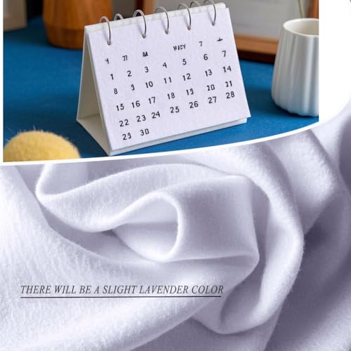 White Felt Fabric 36" X 36"(1 Square Yard) 1.6mm Thick Soft Felt Sheet - color: White
