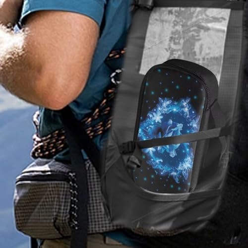 Blue Rose Insulin Pen and Medication Carrying Case Lightweight Anti-Stains Glucose Meter and Diabetic Supplies Insulated Cool Organizer for Daily Life and Trip - color: Blue Rose
