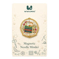 Magnetic Needle Minder for Cross Stitch, Cat Needle Keeper for Book Lover