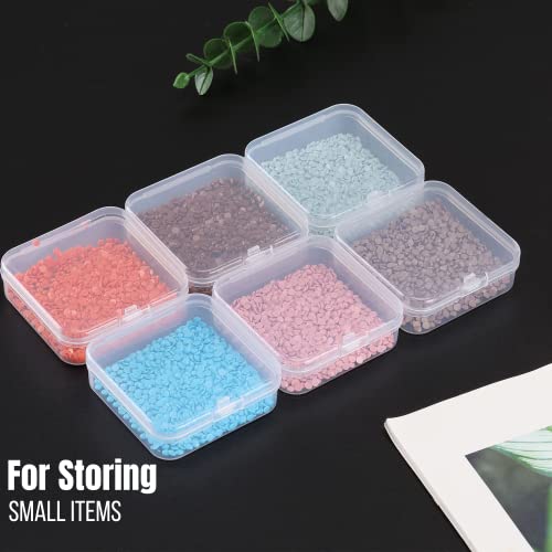 Mr. Pen- Bead Organizer Box, 12 pcs, Clear - color: Clear White, size: 12 Pcs(2.15"x2.15"x0.7")