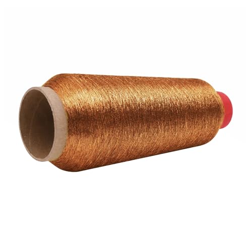 Mandala Crafts Metallic Bronze Embroidery Floss for Sewing, 3281 Yard Spool - color: Bronze, size: 3000M 3281 Yard