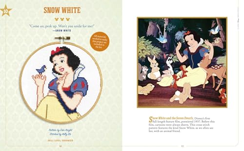 Classic Disney Cross-Stitch - Craft Gift for Disney Fans - Cross-Stitch Kit for Adults, Officially Licensed