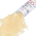 Miyuki Delica Seed Beads - color: DB2371 - Fancy Lined Cream