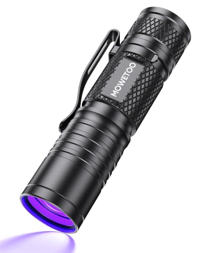 MOWETOO Black Light Flashlight,395nm Mini Zoomable UV Light