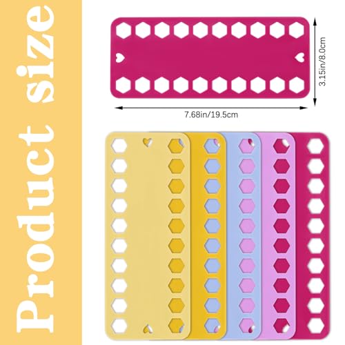 LOKUNN Embroidery Floss Organizer, 5 Color Plastic Floss Bobbin - color: colorful