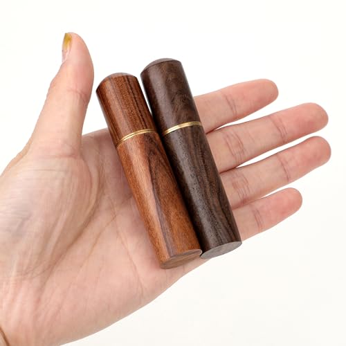 Styquenzer 2 Pcs Needle Case Portable Wooden Sewing Box Sewing Needles Holder Versatile Sewing Storage Case Needle Tube Keeper Container for Storage Embroidery Needle Toothpick Bead