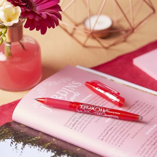 Pilot Frixion FR7 Pack of 3 Erasable Roller Pens Heat/Friction Medium Tip 0.7mm Blue/Green/Red - color: Blue/Green/Red