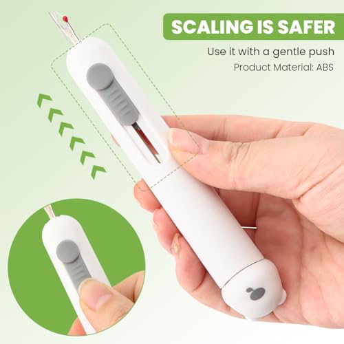 3 in 1 Automatic Needle Threaders Seam Ripper, 2Pcs Quilting Supplies Sewing Kit with Needle Storage for Sewing Crafting Thread Removing(Color:Green+White)