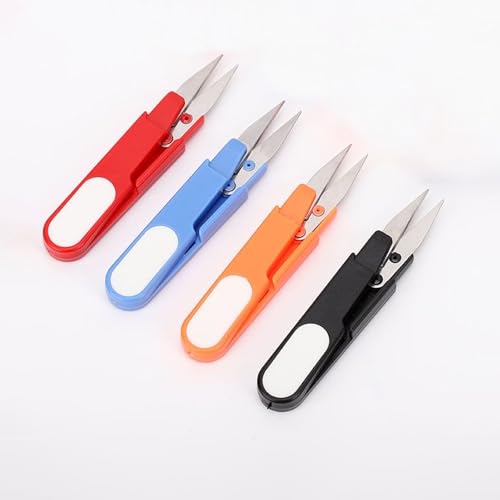 4.5-Inch Sewing Scissors (Pack of 4) - Small Yarn Thread Cutter Snips & Trimming Nippers for Stitch Work, Mini DIY Supplies & Craft Shears, Ultra-Sharp & Ergonomic