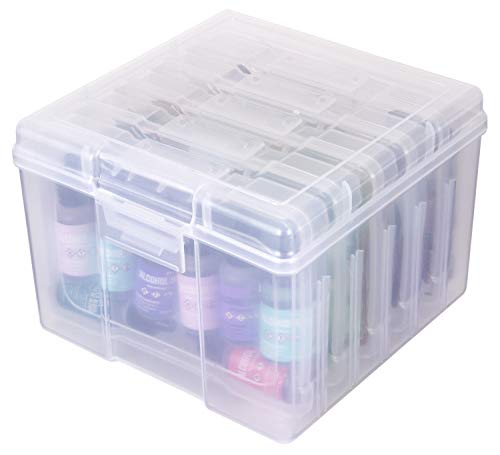 ArtBin 6947ZZ Photo & Craft Organizer Set, Large Box with [5] Plastic Storage Cases Inside, Clear - style: Large Box with 5-Pack inside