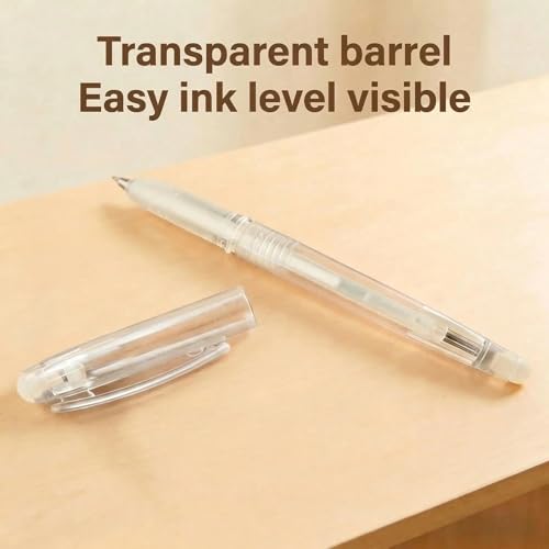 ibotti Heat Erasable Fabric Pen with 20 Refills for Tailors Sewing, Quilting and Crafts, White