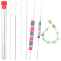 Ouligay 6 Pcs Beading Needles for Jewelry Making, Twist Bead Threader, Big Eye Bead Needle, Beading Supplies Tool for Beaded Bracelets, Necklaces, DIY Handmade