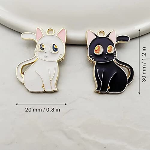 GUPENG Lovely Cat Needle Minder Magnetic for Cross Stitch, Black and White Cat Needle Holder for Embroidery Needlework（2 PCS） csljmy20220723-0001