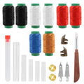 41-Pcs Sewing Tool Kit, 25 Large Eye Needles, Threads, Threaders & Thimbles