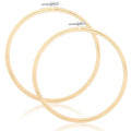 2PCS 8 Inch Embroidery Hoop Frame Set, Wood Embroidery Hoops 8 Inch, Round Circle Cross Stitch Hoop Ring for Embroideries Art Craft Sewing and Hanging Decoration
