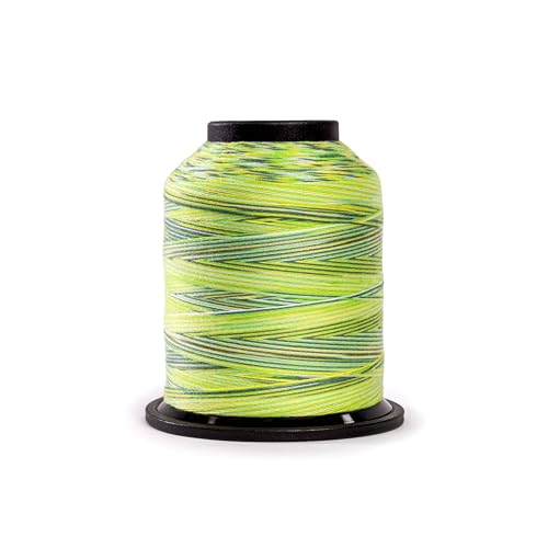 Finesse Variegated Thread | 100% Polyester, 3ply, 50wt | 1100yds Stackable Thread Cones for Quilting and Sewing… (Summer Camp) - color: Summer Camp