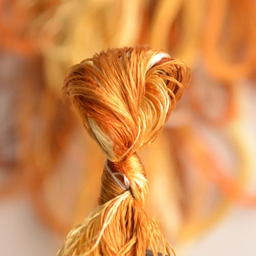 100% Mulberry Silk Embroidery Thread 9 Colors 110m Each (27) - color: 27