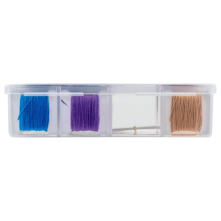 Coats & Clark Travel Organizer Box with Embroidery Thread for Cross Stitch